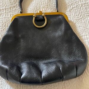 Elegant Black Leather Handbag